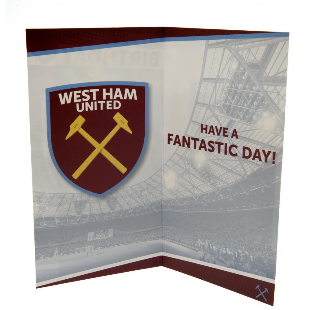 West Ham United FC Stadium Birthday Card