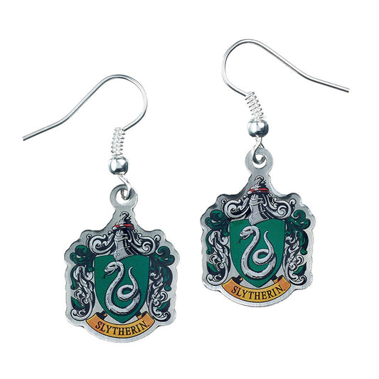 Harry Potter Silver Plated Slytherin Hook Earrings