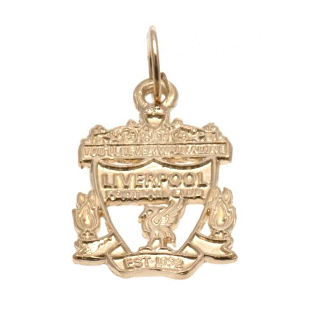 Liverpool FC 9ct Gold Pendant Crest Small