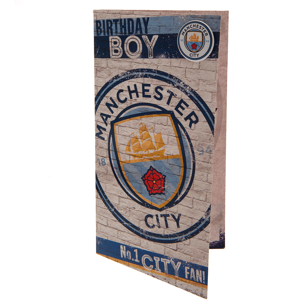 Manchester City FC Boy Birthday Card