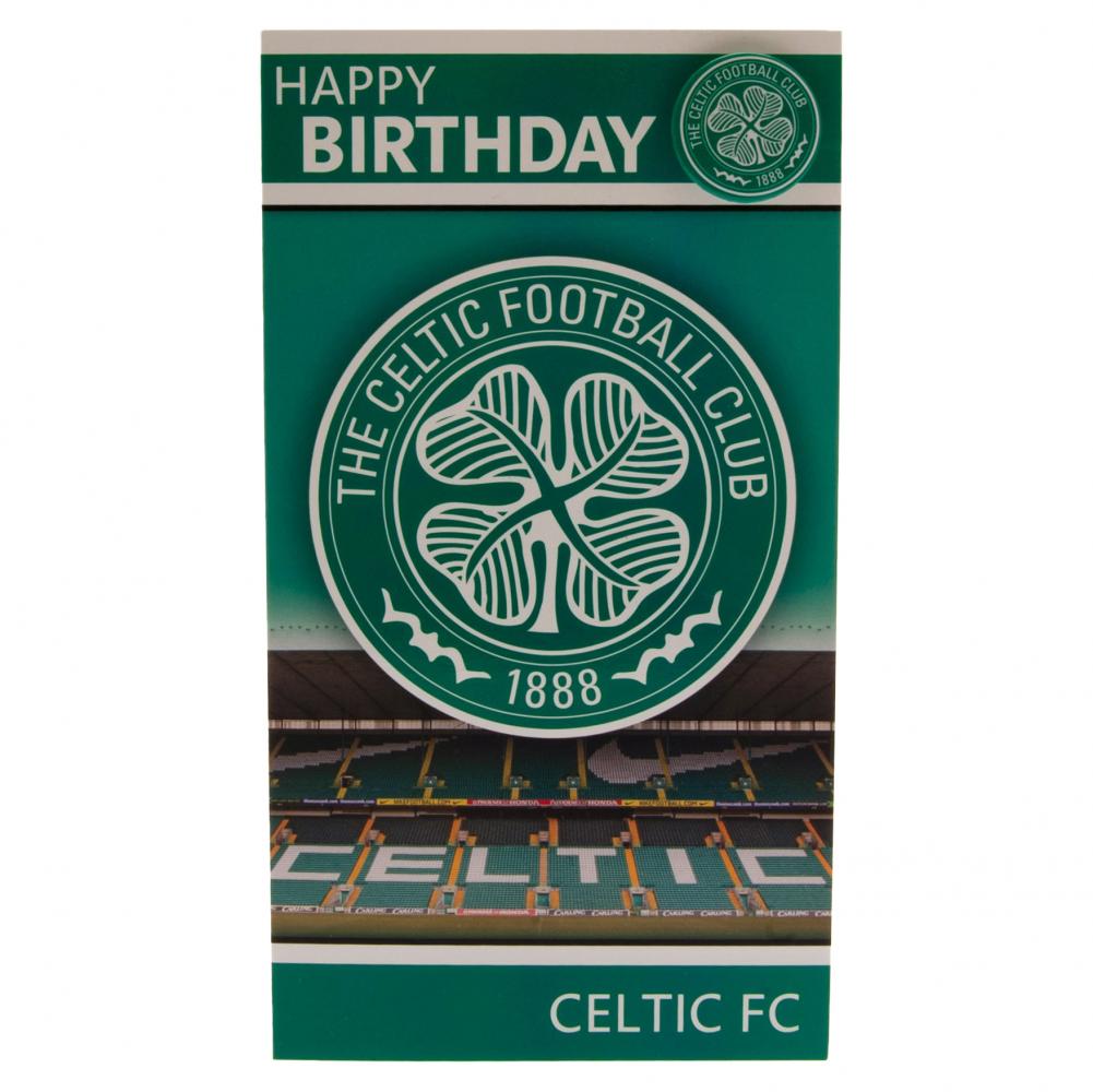 Celtic FC Birthday Card & Badge
