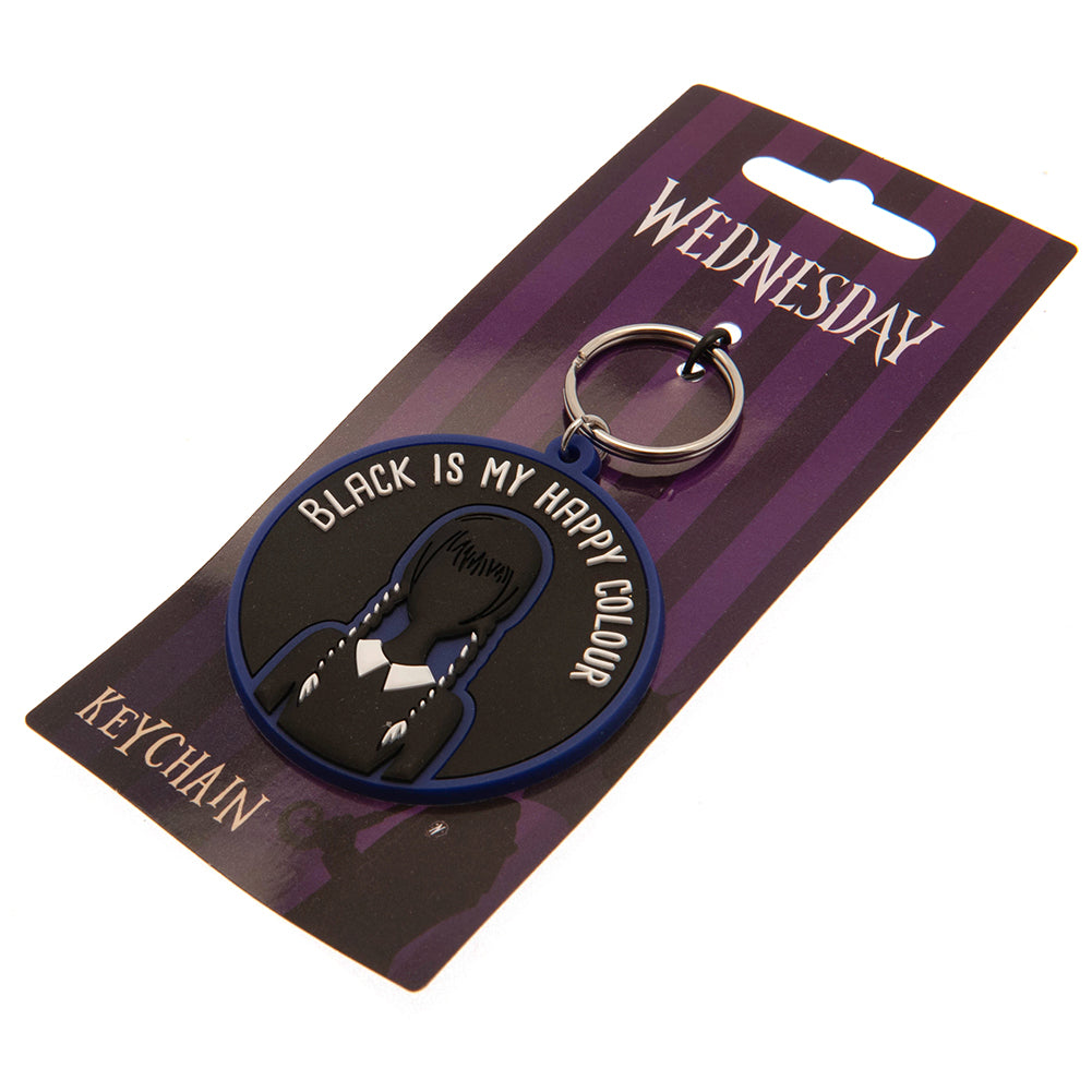 Wednesday Happy Colour PVC Keyring