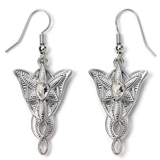 The Lord Of The Rings Silver Plated Evenstar Hook Earrings