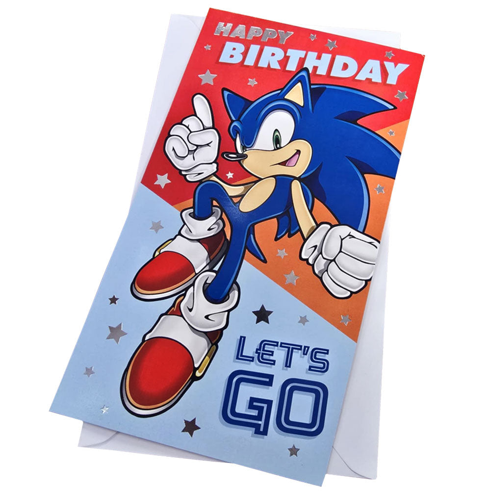 Sonic The Hedgehog Birthday Card