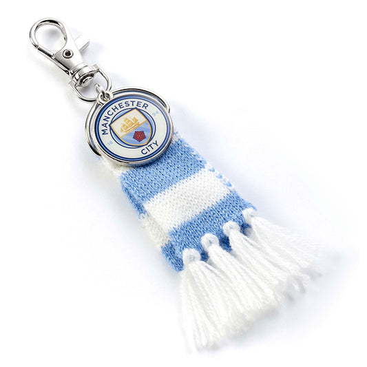 Manchester City FC Blue Bar Scarf Bag Charm