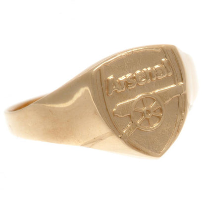 Arsenal FC 9ct Gold Crest Ring Large