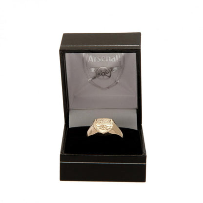 Arsenal FC 9ct Gold Crest Ring Large