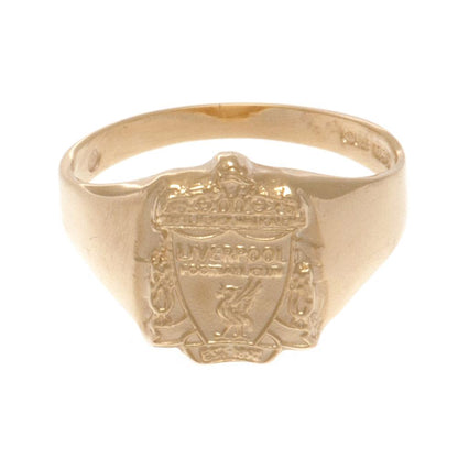 Liverpool FC 9ct Gold Crest Ring Small
