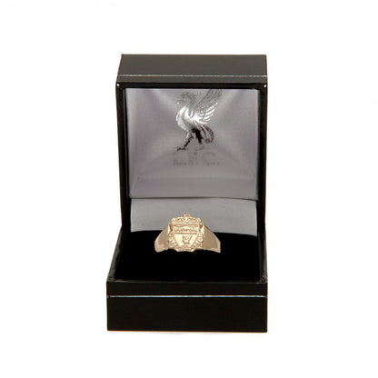 Liverpool FC 9ct Gold Crest Ring Large