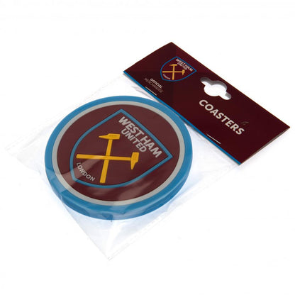 West Ham United FC 2pk Coaster Set