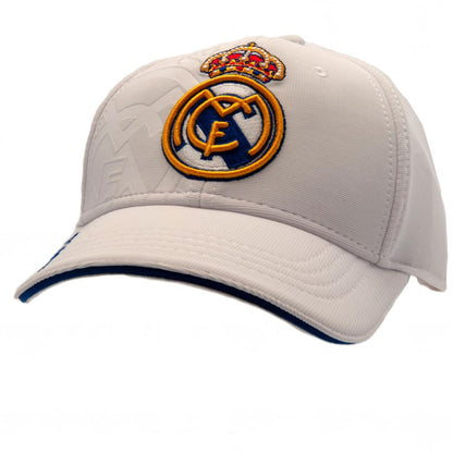 Real Madrid CF White Debossed Cap
