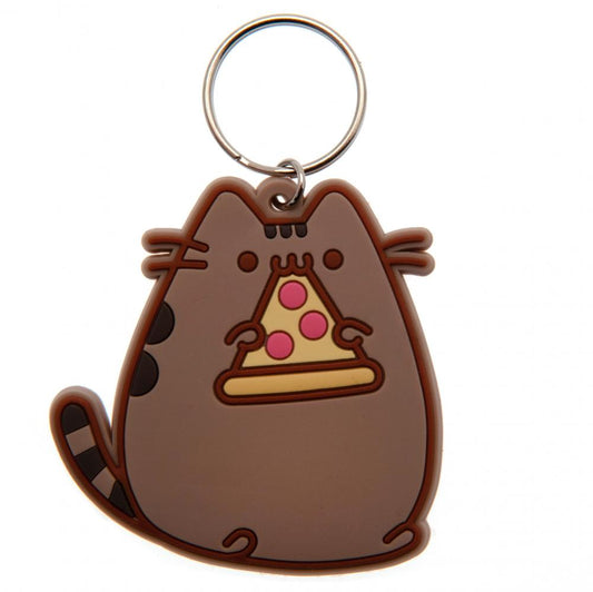 Pusheen Pizza PVC Keyring