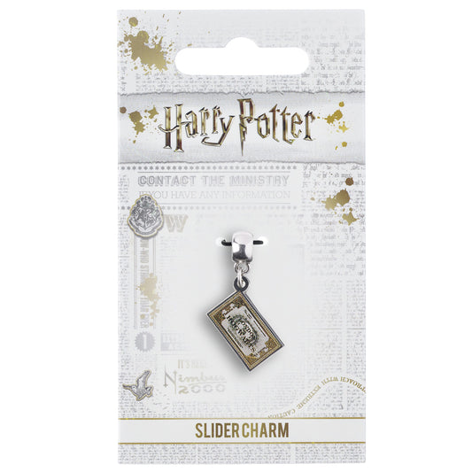 Harry Potter Silver Plated Ticket Charm