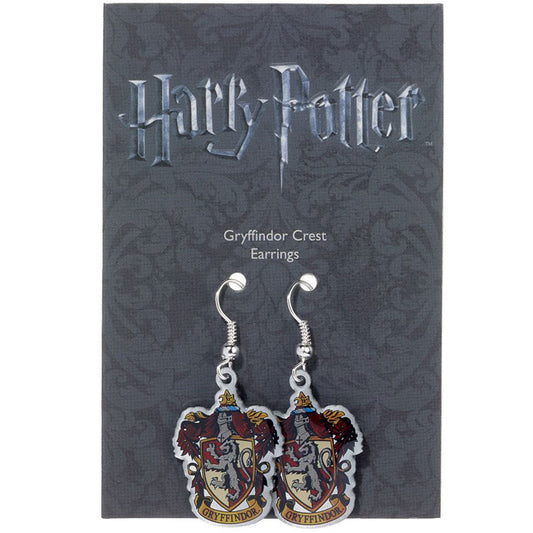 Harry Potter Silver Plated Gryffindor Hook Earrings