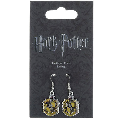 Harry Potter Silver Plated Hufflepuff Hook Earrings