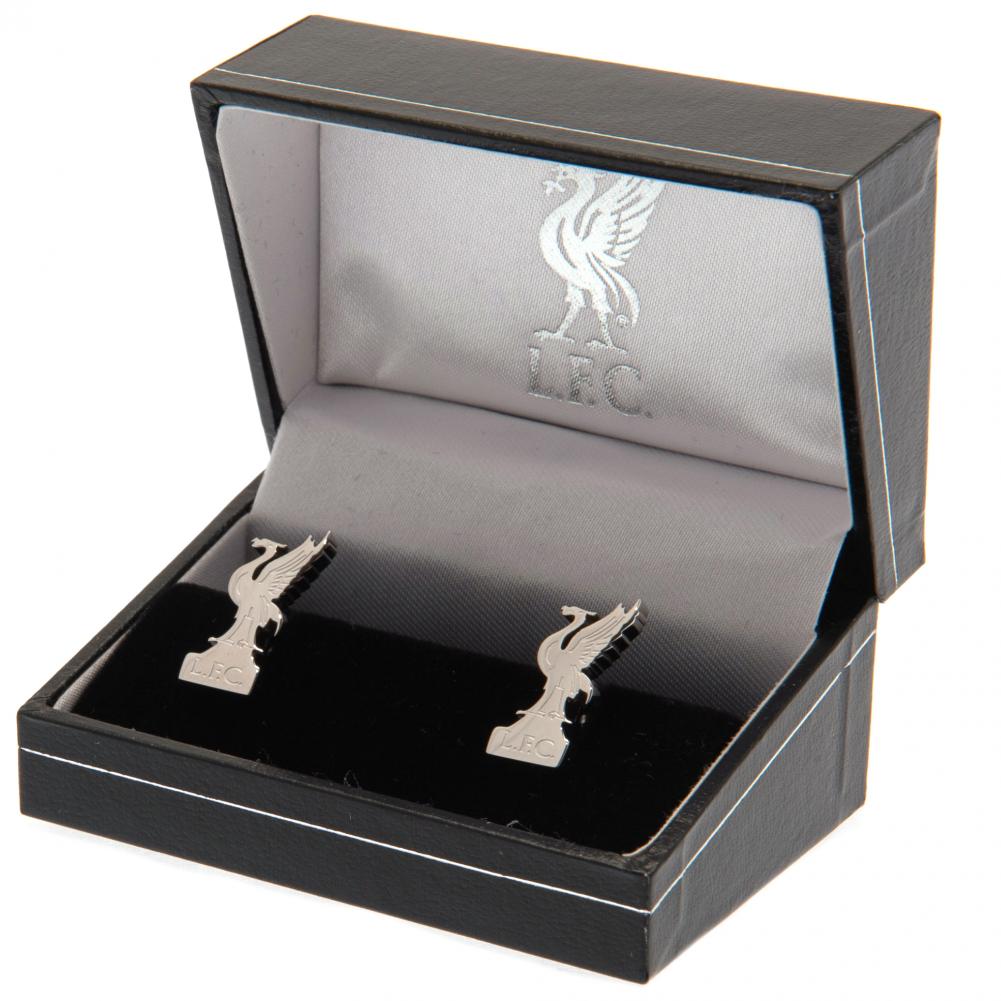 Liverpool FC Stainless Steel Formed Liverbird Cufflinks