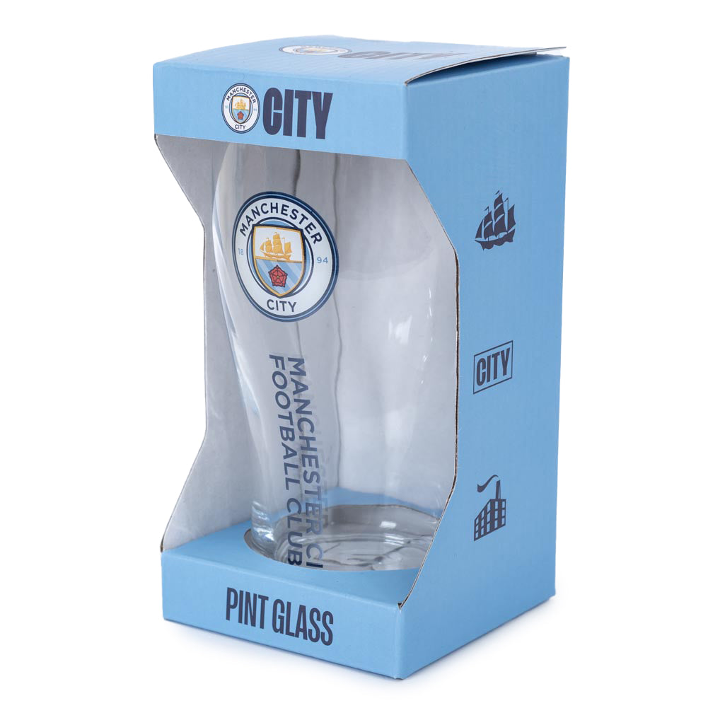 Manchester City FC Tulip Pint Glass