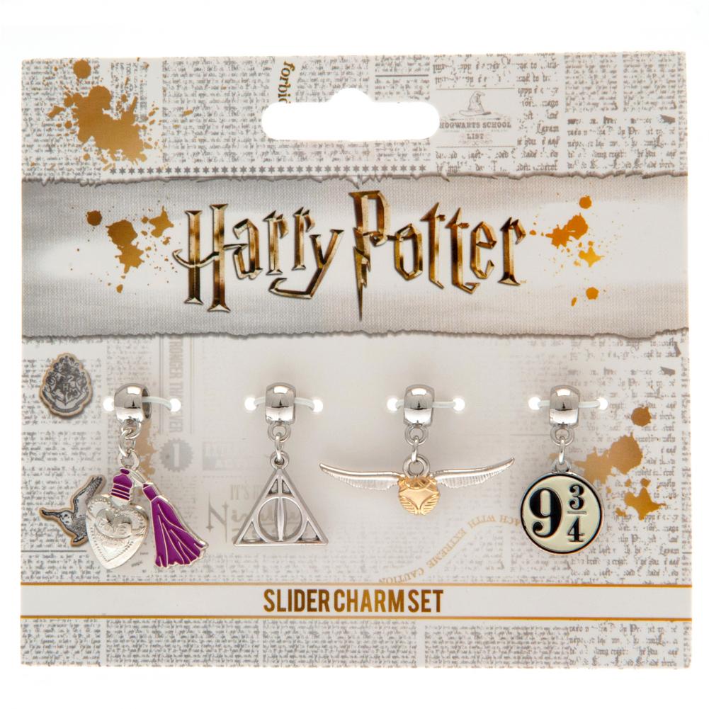 Harry Potter Silver Plated Slider Charm Set