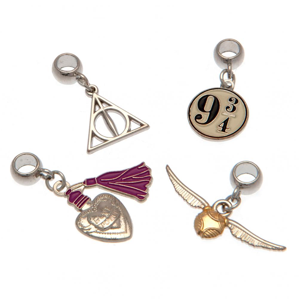 Harry Potter Silver Plated Slider Charm Set