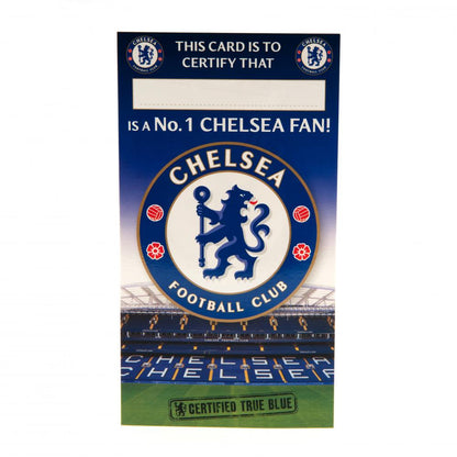 Chelsea FC No. 1 Fan Birthday Card