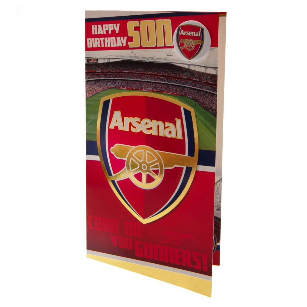 Arsenal FC Son Birthday Card