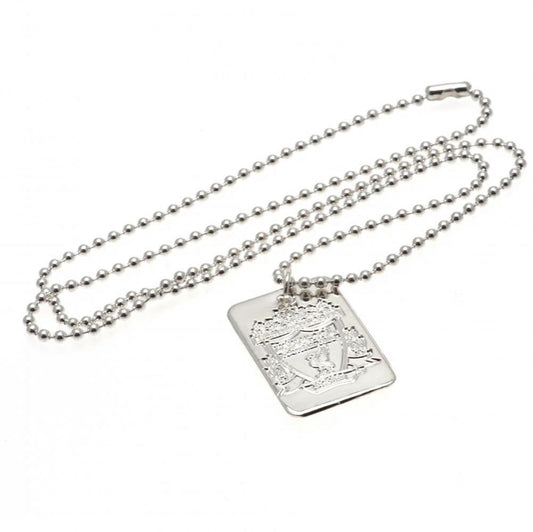 Liverpool FC Silver Plated Dog Tag & Chain