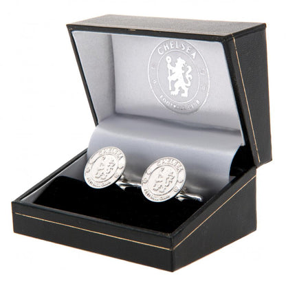Chelsea FC Sterling Silver Crest Cufflinks