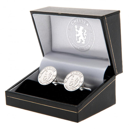 Chelsea FC Sterling Silver Crest Cufflinks
