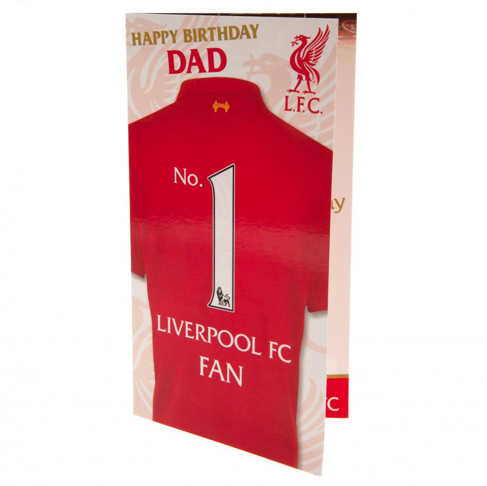 Liverpool FC No. 1 Dad Birthday Card