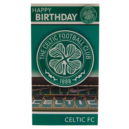 Celtic FC Birthday Card & Badge