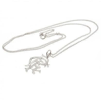 Rangers FC Sterling Silver Pendant & Chain Large