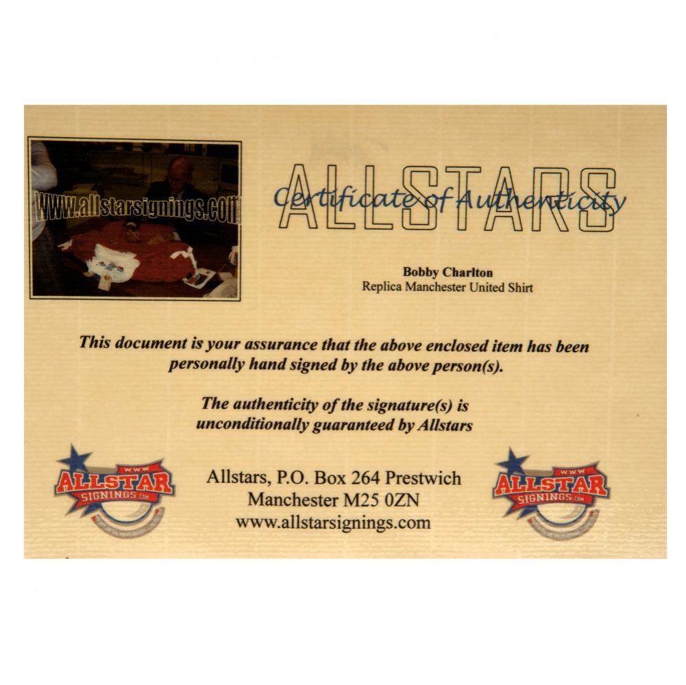 Manchester United FC Sir Bobby Charlton Signed Shirt