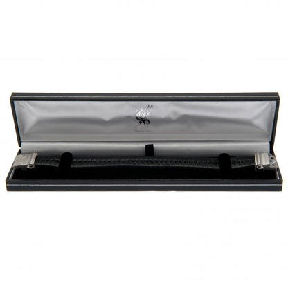 Liverpool FC Single Plait Leather Bracelet