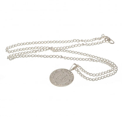 Chelsea FC Silver Plated Pendant & Chain XL