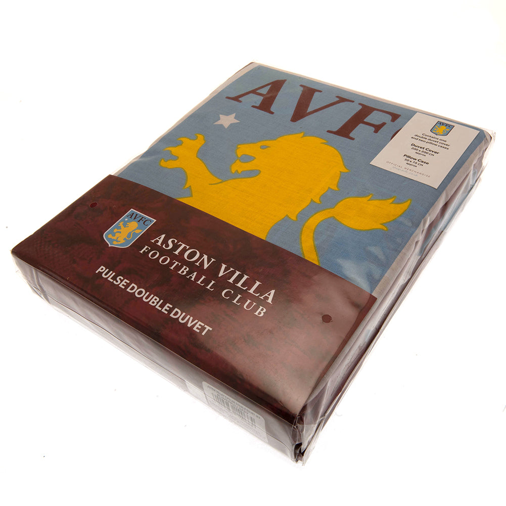 Aston Villa FC Pulse Double Duvet Set