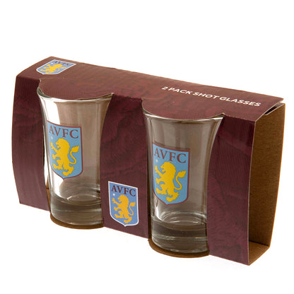 Aston Villa FC 2pk Shot Glass Set