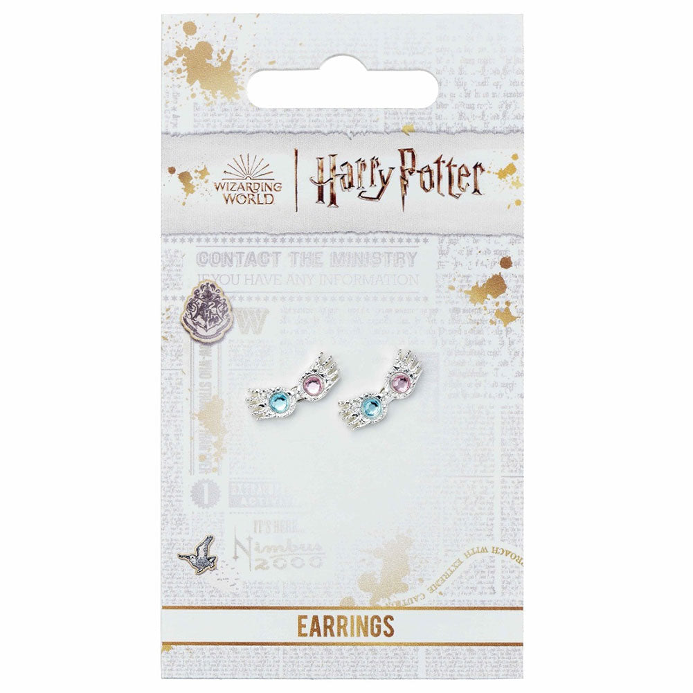 Harry Potter Silver Plated Luna Spectrespecs Stud Earrings