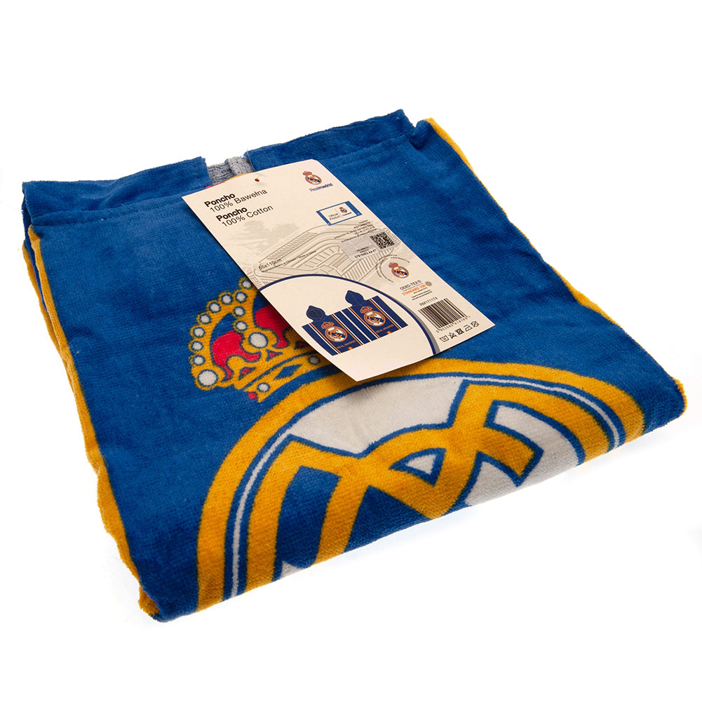 Real Madrid CF Kids Hooded Poncho