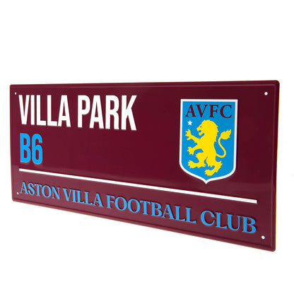 Aston Villa FC Colour Street Sign