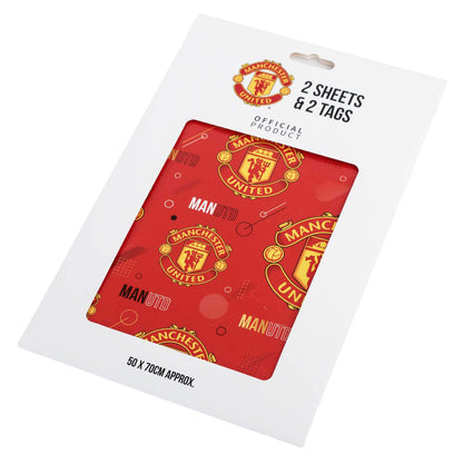 Manchester United FC Text Gift Wrap