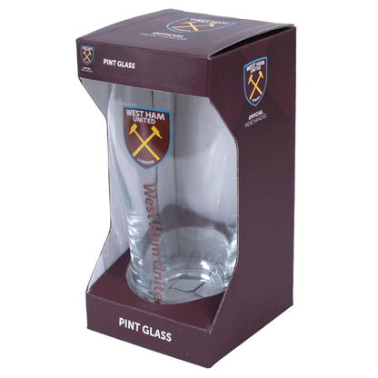 West Ham United FC Tulip Pint Glass