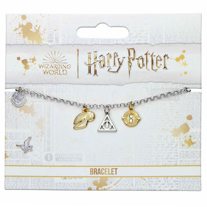 Harry Potter Silver Plated Charm Bracelet