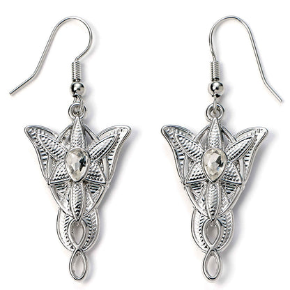 The Lord Of The Rings Silver Plated Evenstar Hook Earrings