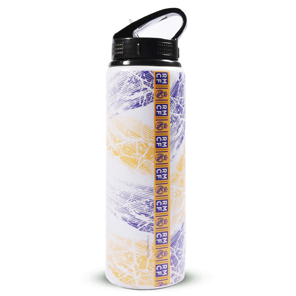Real Madrid CF HD Printed Aluminium Drinks Bottle