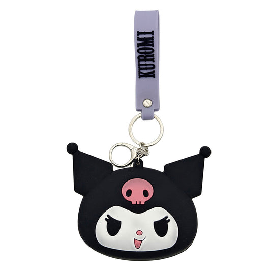 Kuromi PVC Coin Purse Keyring
