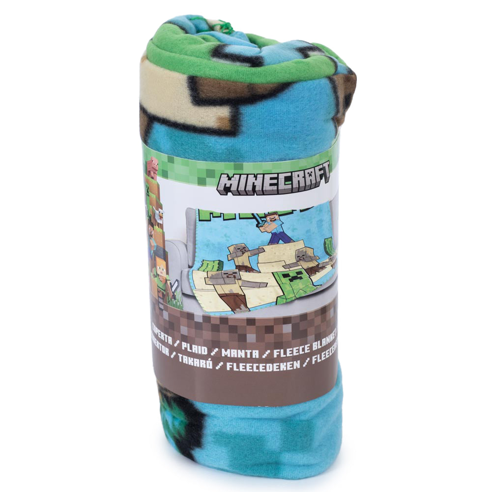 Minecraft Survival Mode Fleece Blanket