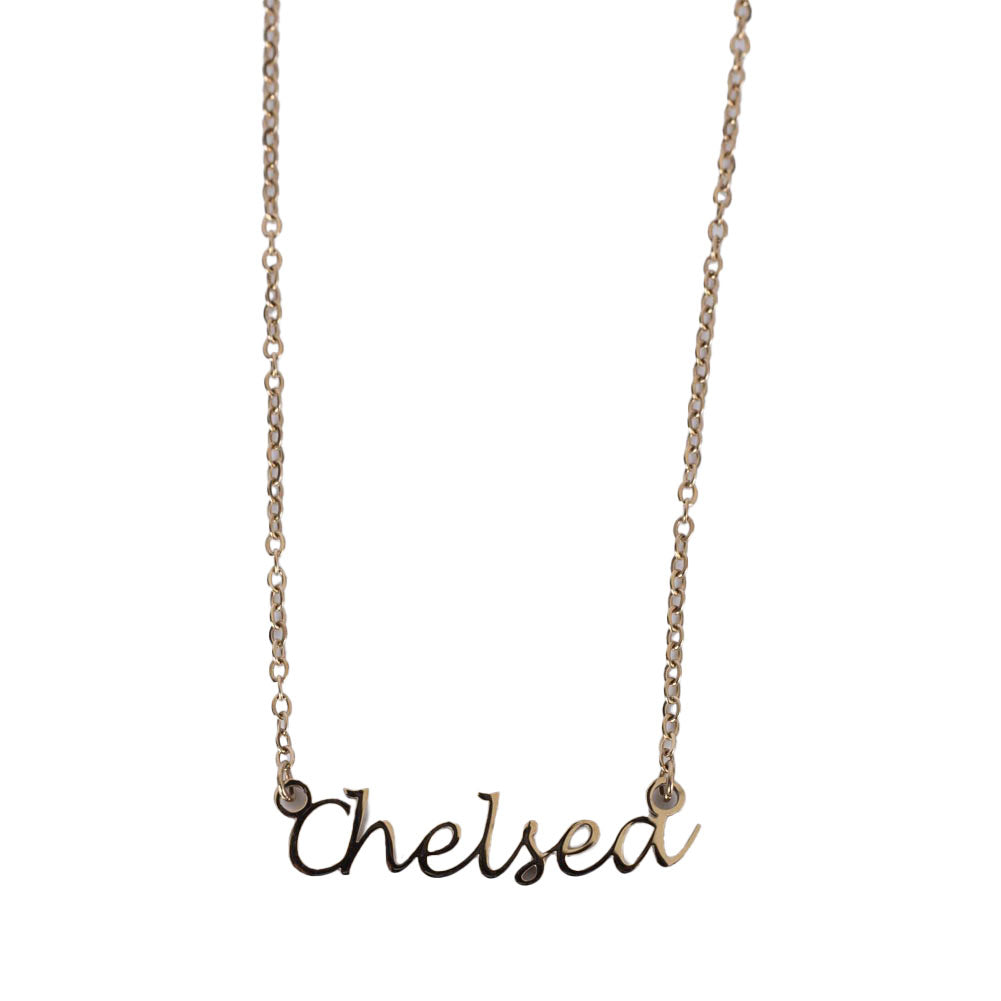 Chelsea FC Gold Plated Name Dropper Necklace