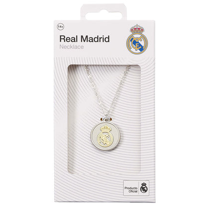Real Madrid CF Silver Finish Necklace