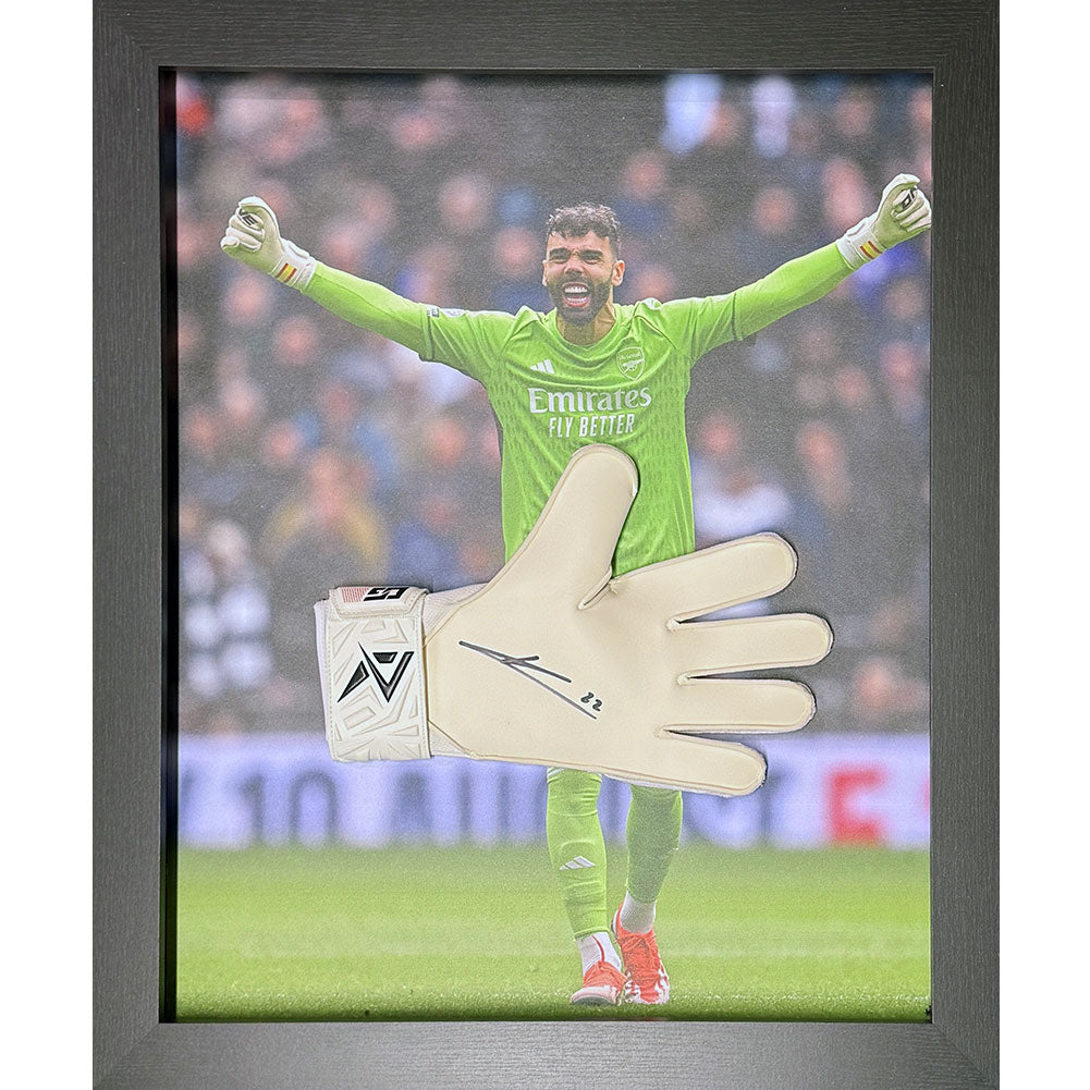 Arsenal FC Raya Signed Glove (Framed)