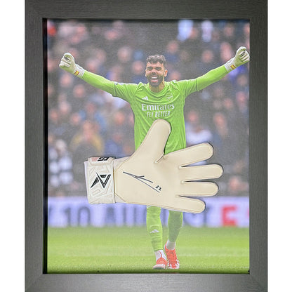 Arsenal FC Raya Signed Glove (Framed)